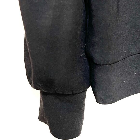 NWOT Truth By Republic black Modal Balloon Sleeve V Neck Sweatshirt Sz M - Picture 6 of 9